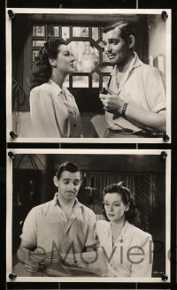 4x674 THEY MET IN BOMBAY 7 8x10 key book stills '41 Clark Gable w/Rosalind Russell in many of them!