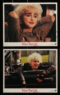 4x167 WHO'S THAT GIRL 8 8x10 mini LCs '87 young rebellious Madonna, Griffin Dunne!