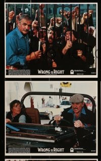 4x169 WRONG IS RIGHT 8 8x10 mini LCs '82 TV reporter Sean Connery, Robert Conrad, Katharine Ross!