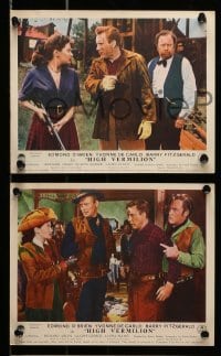 4x155 SILVER CITY 8 color English FOH LCs '51 Edmond O'Brien, Yvonne De Carlo, Barry Fitzgerald