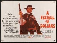 4y177 FISTFUL OF DOLLARS British quad '67 Leone, introducing the man with no name, Clint Eastwood!
