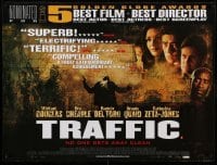 4y203 TRAFFIC British quad '00 directed by Steven Soderbergh, Benicio Del Toro, drug smuggling!