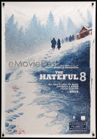 4y037 HATEFUL EIGHT Canadian teaser 1sh '15 Russell, Leigh, Jackson, great art, all English design!