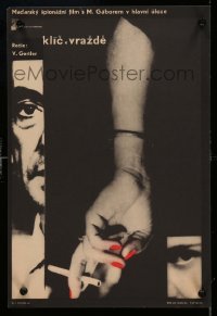 4y502 EGY EMBER AKI NINCS Czech 11x16 '64 Miklos Gabor, Vyletal art of woman's arm & cigarette!
