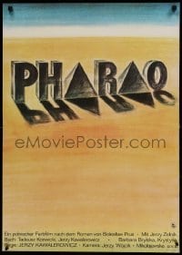 4y098 PHARAOH East German 23x32 R78 Jerzy Kawalerowicz epic of Ancient Egypt, different art!