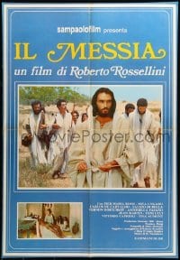 4y435 IL MESSIA Italian 27x39 pbusta '75 directed by Roberto Rossellini, different!