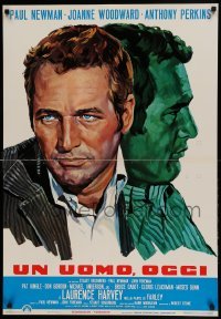 4y450 WUSA Italian 26x37 pbusta '71 two cool different artwork images of Paul Newman!