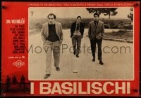 4y467 I BASILISCHI Italian 19x27 pbusta '63 Lina Wertmuller's first movie as director & writer!