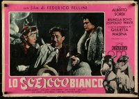 4y477 WHITE SHEIK Italian 20x28 pbusta R61 Federico Fellini, Giulietta Masina, Alberto Sordi, Bovo