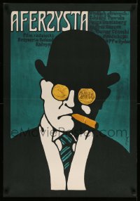 4y848 CEPLIS Polish 22x32 '74 Rolands Kalnins, Jerzy Flisak of cigar smoking man!