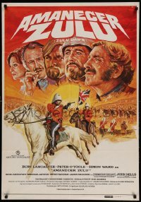 4y331 ZULU DAWN Spanish '79 Burt Lancaster, Peter O'Toole, African adventure, Mac!