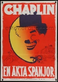 4y048 BURLESQUE ON CARMEN Swedish R1937 Bjorne art of Charlie Chaplin in parody of Bizet's opera!