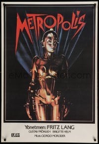 4y029 METROPOLIS Turkish R80s art of Brigitte Helm as gynoid Maria, The Maschinenmensch!