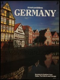 4z227 AMERICAN AIRLINES GERMANY 30x40 travel poster '80s image of an idyllic German village!