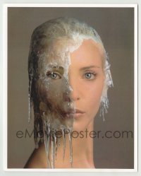 5c212 NADJA AUERMANN color 8.25x10.5 photo '90s portrait with half frozen head by Richard Avedon!