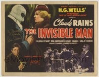 5c106 INVISIBLE MAN signed TC R1947 by Gloria Stuart, James Whale, H.G. Wells, Claude Rains!