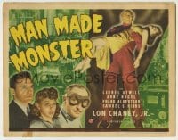 5c110 MAN MADE MONSTER TC '41 Lionel Atwill, Lon Chaney Jr. carrying Anne Nagel, ultra rare!
