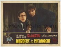 5c155 MURDERS IN THE RUE MORGUE LC #6 R48 c/u of Bela Lugosi & Noble Johnson as The Black One!