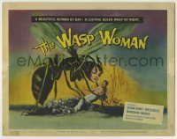 5c121 WASP WOMAN TC '59 most classic art of Roger Corman's lusting human-headed insect queen!