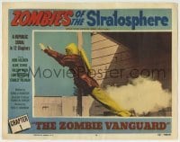 5c169 ZOMBIES OF THE STRATOSPHERE chapter 1 LC #8 '52 Judd Holdren in costume blasting off, color!