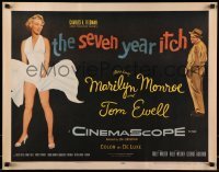 5d145 SEVEN YEAR ITCH 1/2sh '55 Billy Wilder, best image of Marilyn Monroe's skirt blowing, rare!