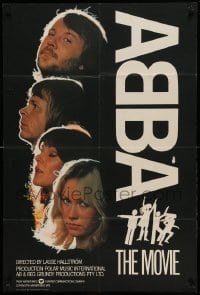 5f005 ABBA: THE MOVIE English 1sh '79 Swedish pop rock, headshots of all 4 band members!