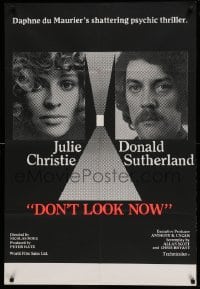 5f034 DON'T LOOK NOW English 1sh '73 Julie Christie, Donald Sutherland, directed by Nicolas Roeg!