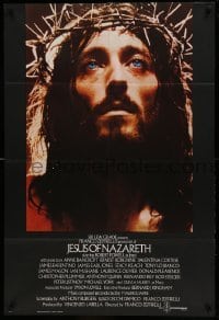 5f071 JESUS OF NAZARETH English 1sh '77 Franco Zeffirelli, Robert Powell in crown of thorns!