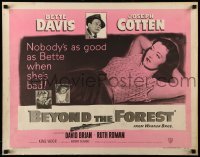 5g036 BEYOND THE FOREST 1/2sh '49 Vidor, nobody's as good as smoking Bette Davis when she's bad!