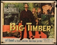 5g040 BIG TIMBER 1/2sh '50 artwork of logger Roddy McDowall fighting with two men!