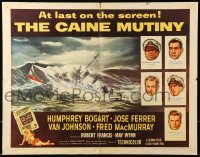 5g055 CAINE MUTINY style B 1/2sh '54 Humphrey Bogart, Jose Ferrer, Van Johnson & MacMurray!