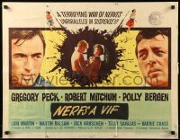 5g058 CAPE FEAR 1/2sh '62 Gregory Peck, Robert Mitchum, Polly Bergen, classic film noir!