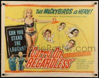 5g067 CARRY ON REGARDLESS 1/2sh '63 Sidney James, Kenneth Connor, English comedy!