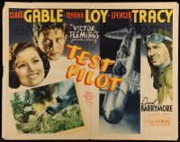 5g001 TEST PILOT 1/2sh '38 Clark Gable, Myrna Loy & Spencer Tracy, written by Howard Hawks, rare!