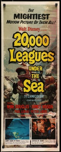 5g501 20,000 LEAGUES UNDER THE SEA insert R63 Jules Verne classic, art of deep sea divers!