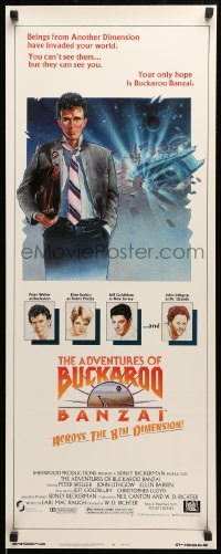 5g511 ADVENTURES OF BUCKAROO BANZAI insert '84 Peter Weller science fiction thriller!