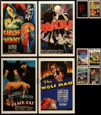 5h299 LOT OF 10 UNIVERSAL MASTERPRINTS '01 all the best horror movies including Dracula & Mummy!