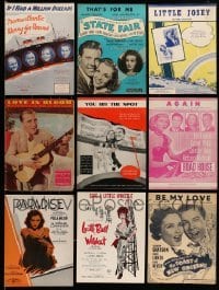 5h031 LOT OF 12 SHEET MUSIC '30s-60s great songs from a variety of different movies!