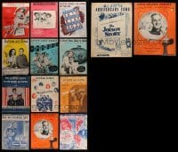 5h030 LOT OF 14 1940S SHEET MUSIC '40s Cover Girl, Jolson Story, Hollywood Canteen & more!