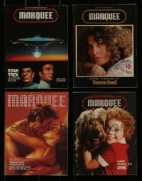 5h025 LOT OF 4 MARQUEE MOVIE MAGAZINES '70s-80s Star Trek, Demon Seed, Breathless & Annie!