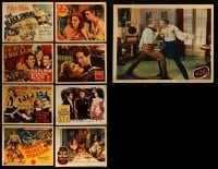 5h069 LOT OF 9 REPRO LOBBY CARDS '80s Black Swan, Tarzan Escapes, In Old Chicago & more!