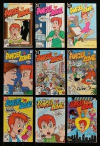 5h020 LOT OF 9 ANGEL LOVE DC COMIC BOOKS '80s including the very first issue!
