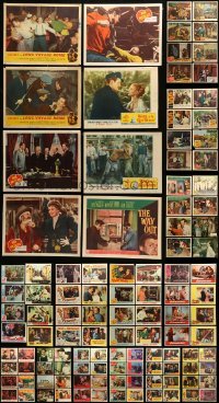 5h138 LOT OF 133 LOBBY CARDS '40s-60s incomplete sets from a variety of different movies!