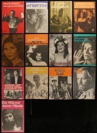 5h007 LOT OF 13 EAST GERMAN PROGRAMS '70s great images from a variety of different movies!