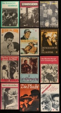 5h006 LOT OF 12 EAST GERMAN PROGRAMS '70s great images from a variety of different movies!