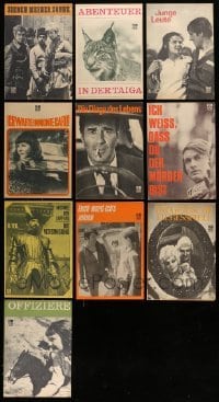 5h004 LOT OF 10 EAST GERMAN PROGRAMS '70s great images from a variety of different movies!