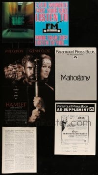 5h059 LOT OF 6 MISCELLANEOUS PROMO ITEMS '70s-90s Chinatown, Hamlet, Mahogany & more!