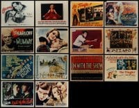 5h071 LOT OF 14 REPRO LOBBY CARDS '80s wonderful scenes & title cards from classic movies!