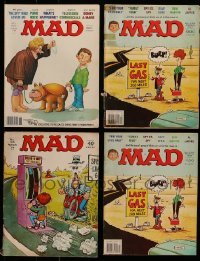 5h024 LOT OF 4 MAD MAGAZINES '70s-80s great issues of the classic humor magazine!