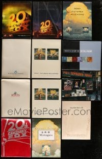 5h369 LOT OF 12 STUDIO PRESSKITS WITH SUPPLEMENTS ONLY '80s-00s advertising a variety of movies!